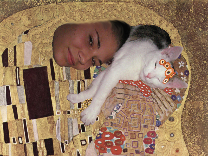 "Mein Kätzchen und ich" Gustav Klimt